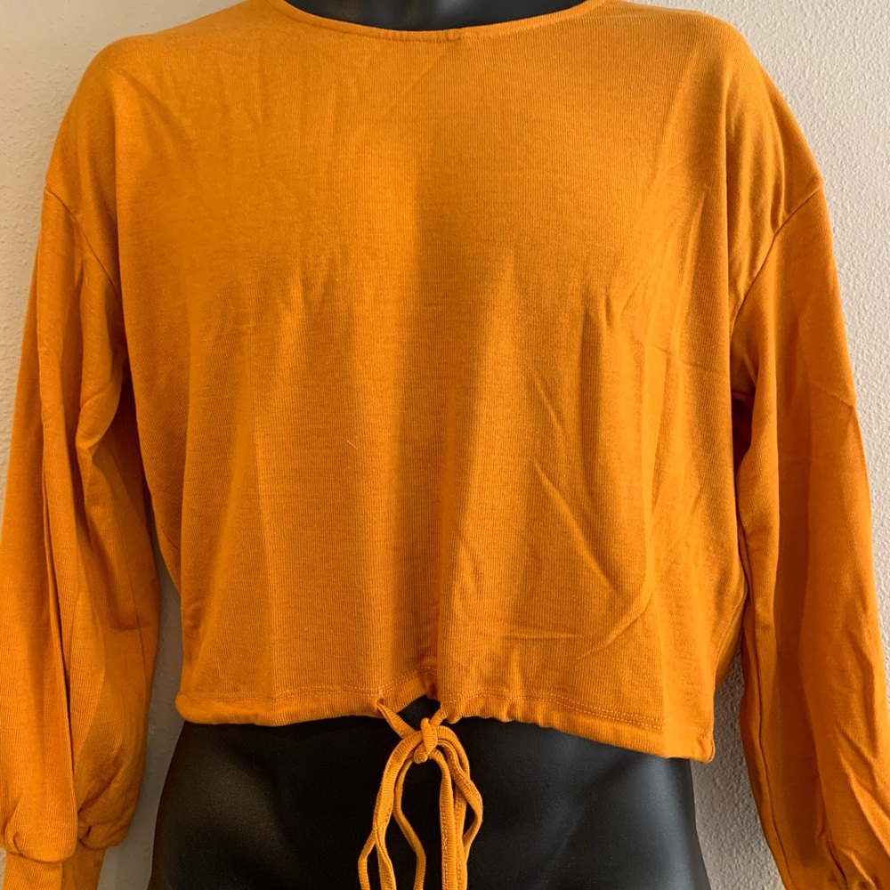 Long sleeve crop top